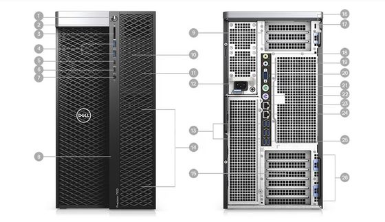 DELL T7920 精密タワーワークステーション Xeon Gold 5122 3.6GHz プロワークステーション
