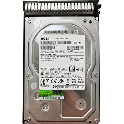 2TB 3.5' 7200RPM 12G SASサーバー ハードドライブ H3C P/N 0F22799 平均検索時間 4.9ms